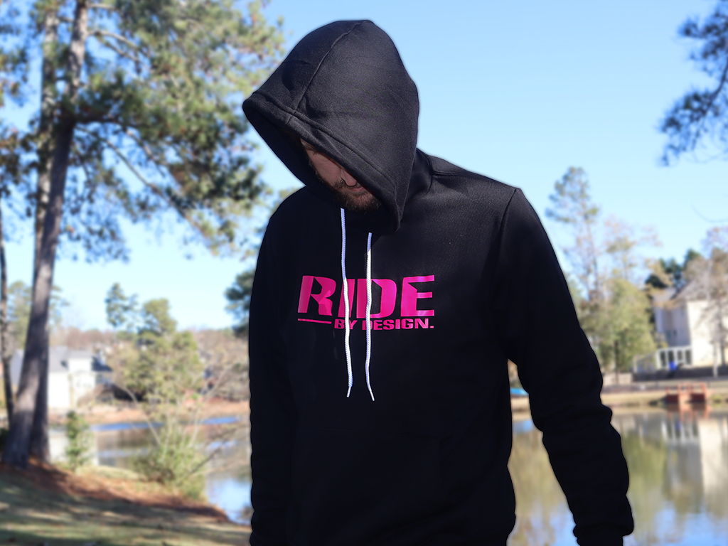 Ride by Design - Rose Pink Hoodie